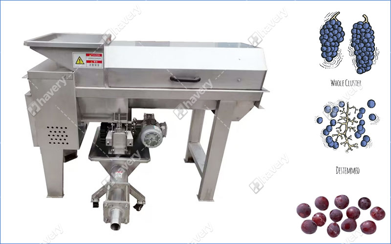 grape destemmer machine