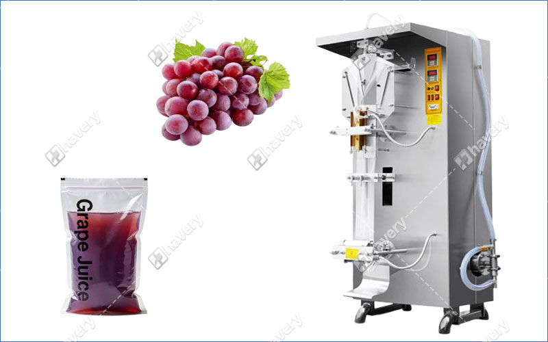 grape juice pouch packing machine